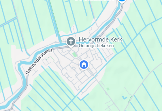 Kaart van Giessenburg met de Giessen en het centrum